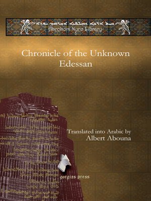 cover image of Chronicle of the Unknown Edessan